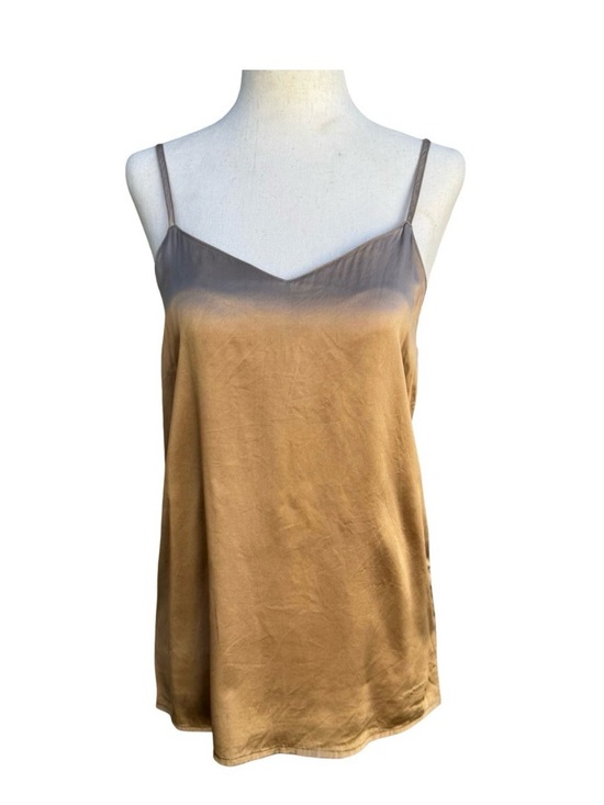 Andrea Jovine Tops - Andrea Jovine Vintage 90s Y2K Womens Bronze Gold Ombre Silk Camisole Tank Top 6